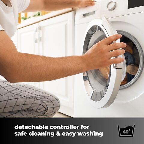 Detachable controller for safe cleaning and easy washing