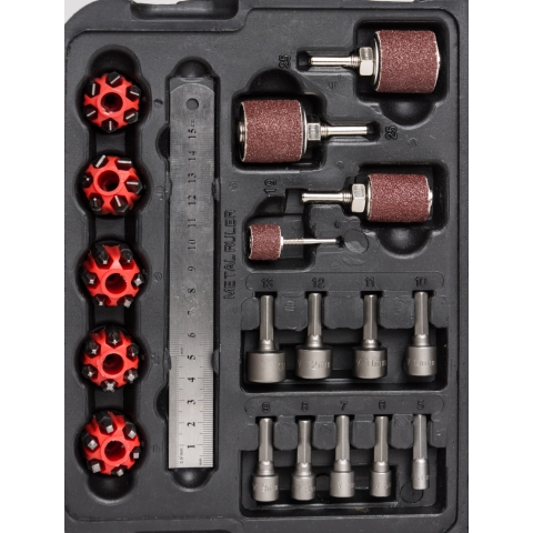 Mylek 18V Cordless Drill with 1 Hour Fast Charge + 118pc Drill Bit Accessory Set